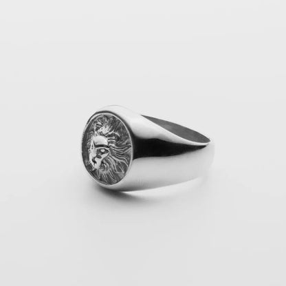 LION RING - SILVER