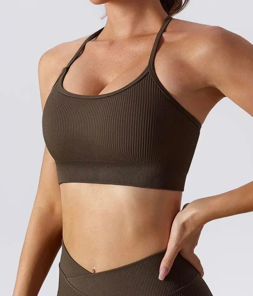 ADVANCE SPORTS BRA - COFFEE