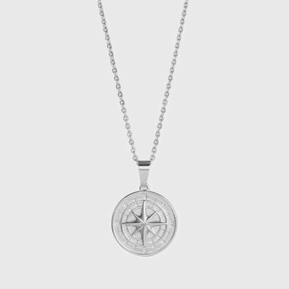 COMPASS PENDANT - SILVER