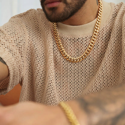 CUBAN CHAIN GOLD - NECKLACE